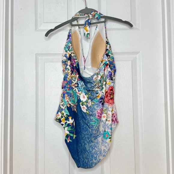 JOHNNY WAS - Woman’s Sady Floral Halter One-Piece Swimsuit - Medium - NWT - Picture 3 of 10